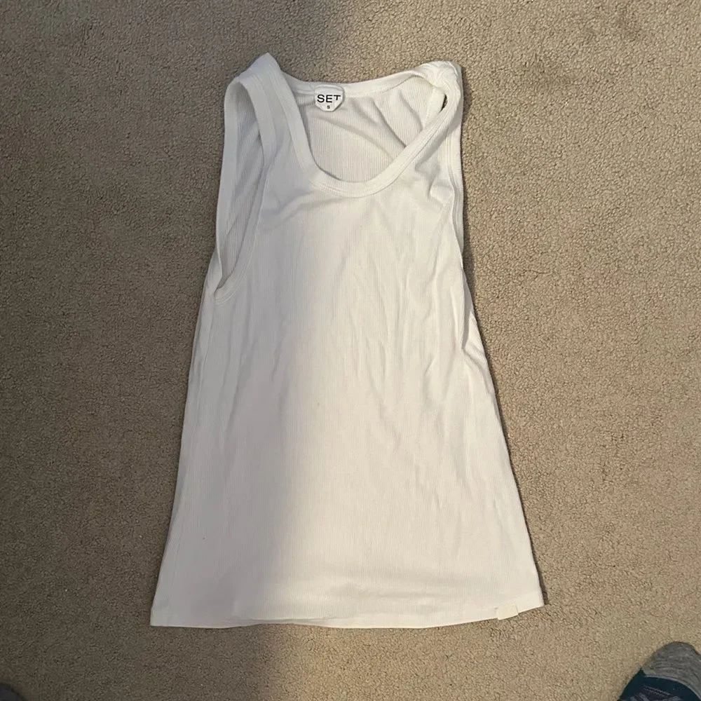 Set active tank top new Small White